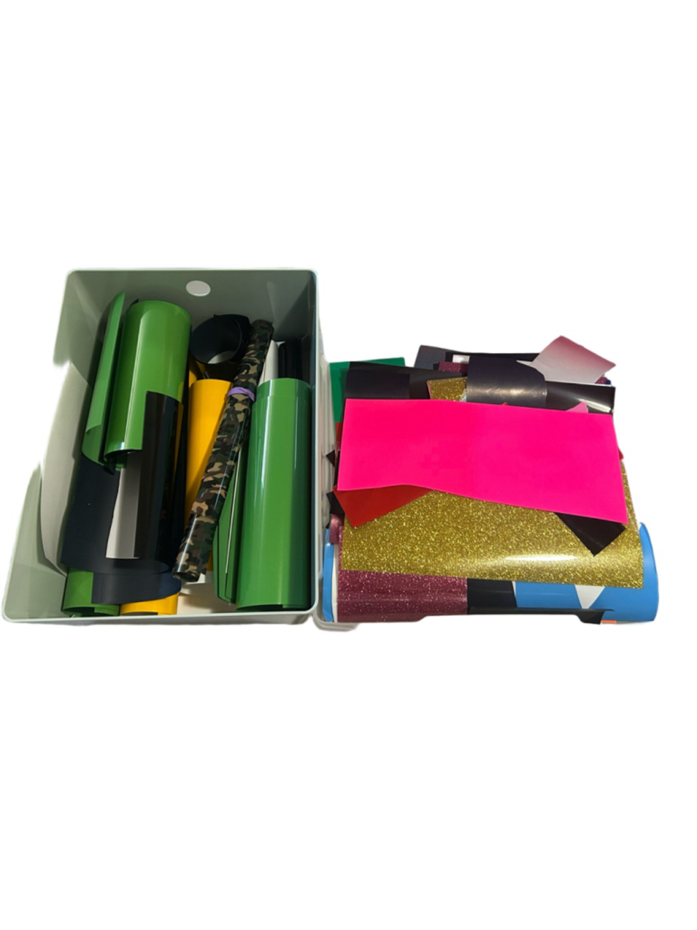 Large Bundle of Vinyl Scraps Assortment Multi-color